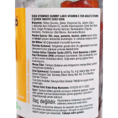 Suda Vitamin Gummy Lab Vitamin C For Adults Portakal Aromalı 60 Gummies