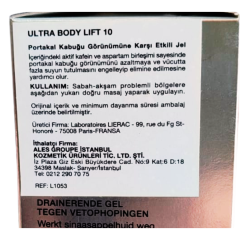 Lierac Paris Ultra Body Lift 10 Gel Drainant Anti-Capitons 200 ml - Portakal Kabuğu Görünümüne Karşı Etkili Jel