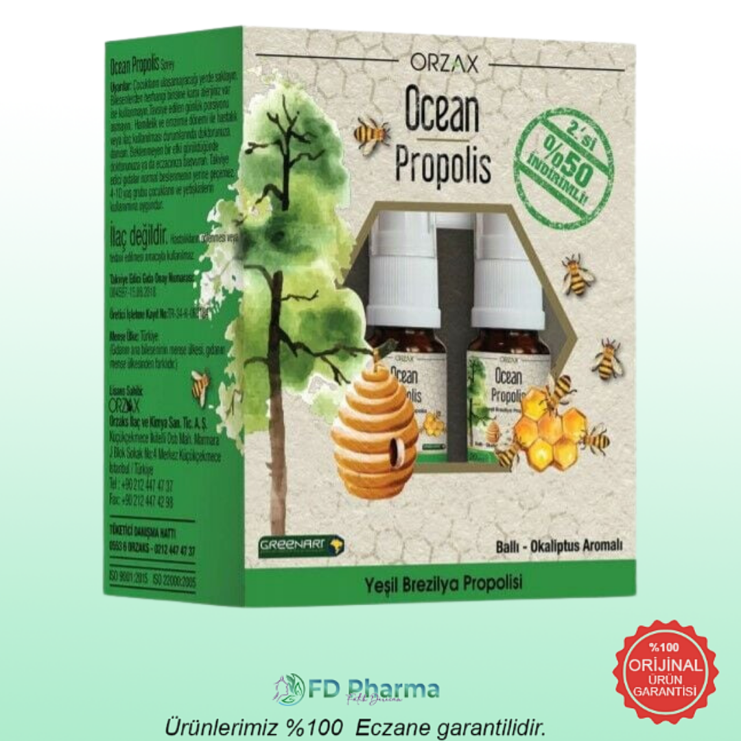 Ocean Propolis Sprey 20 ml 2 li paket