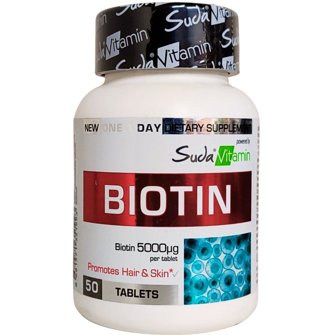 Suda Vitamin Biotin 5000 mcg 50 Tablet