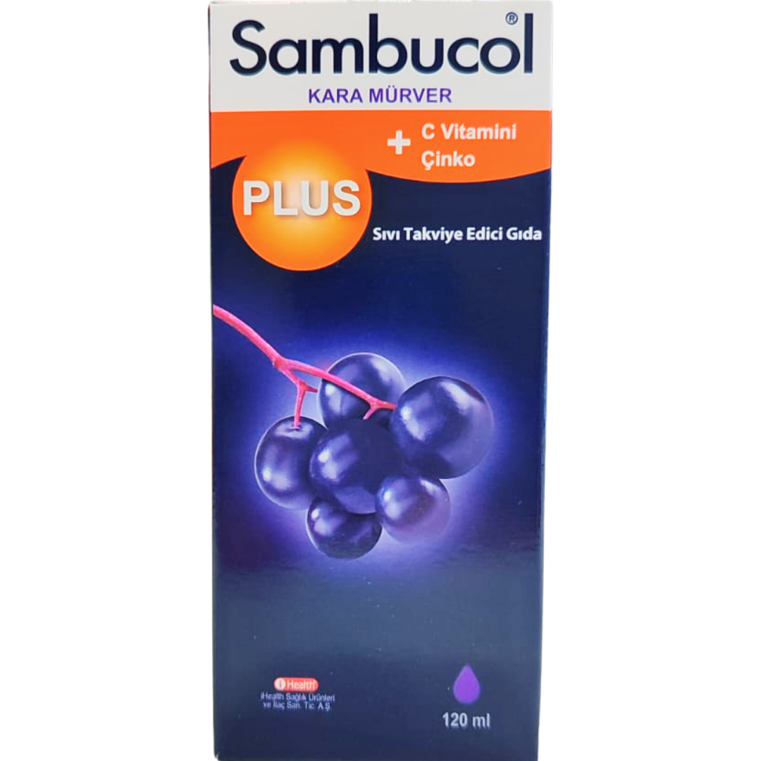Sambucol Plus Kara Mürver Özütü C Vitamini Çinko 120 ml