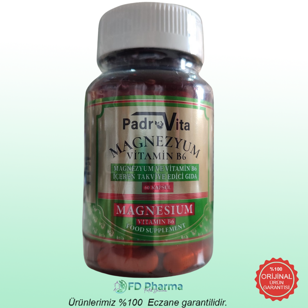 Padrovita Magnezyum+B6 60 Kapsül