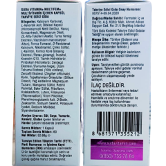 Suda Vitamin Multifem For Women Multivitamin 60 Bitkisel Kapsül