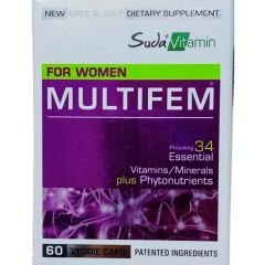Suda Vitamin Multifem For Women Multivitamin 60 Bitkisel Kapsül