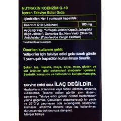 Nutraxin Koenzim Q10 30 Kapsül