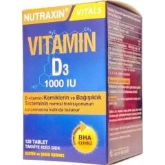 Nutraxin Vitamin D3 1000 IU 120 Tablet