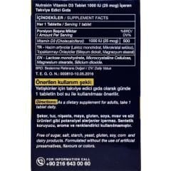 Nutraxin Vitamin D3 1000 IU 120 Tablet
