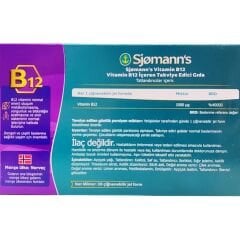 Sjomann's B12 Çiğnenebilir Jel 30 Tablet