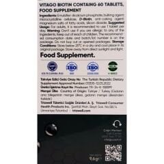 Vitago Biotin 5000 mcg 60 Tablet