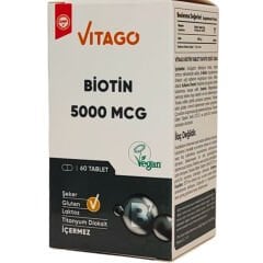 Vitago Biotin 5000 mcg 60 Tablet