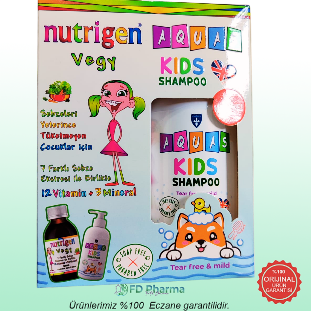 Nutrigen Vegy Şurup 200 ml - Aquas Kids Şampuan Hediye