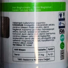 Voonka Iron Bisglycinate Demir 92 Kapsül