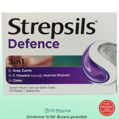 Strepsils Defence Takviye Edici Gıda 12 Pastil