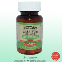 Padrovita Kalsiyum D3 60 tablet
