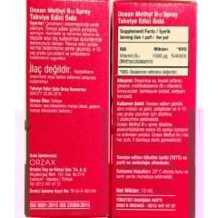 Ocean Methyl B12 Sprey 1000 mg 10 ml