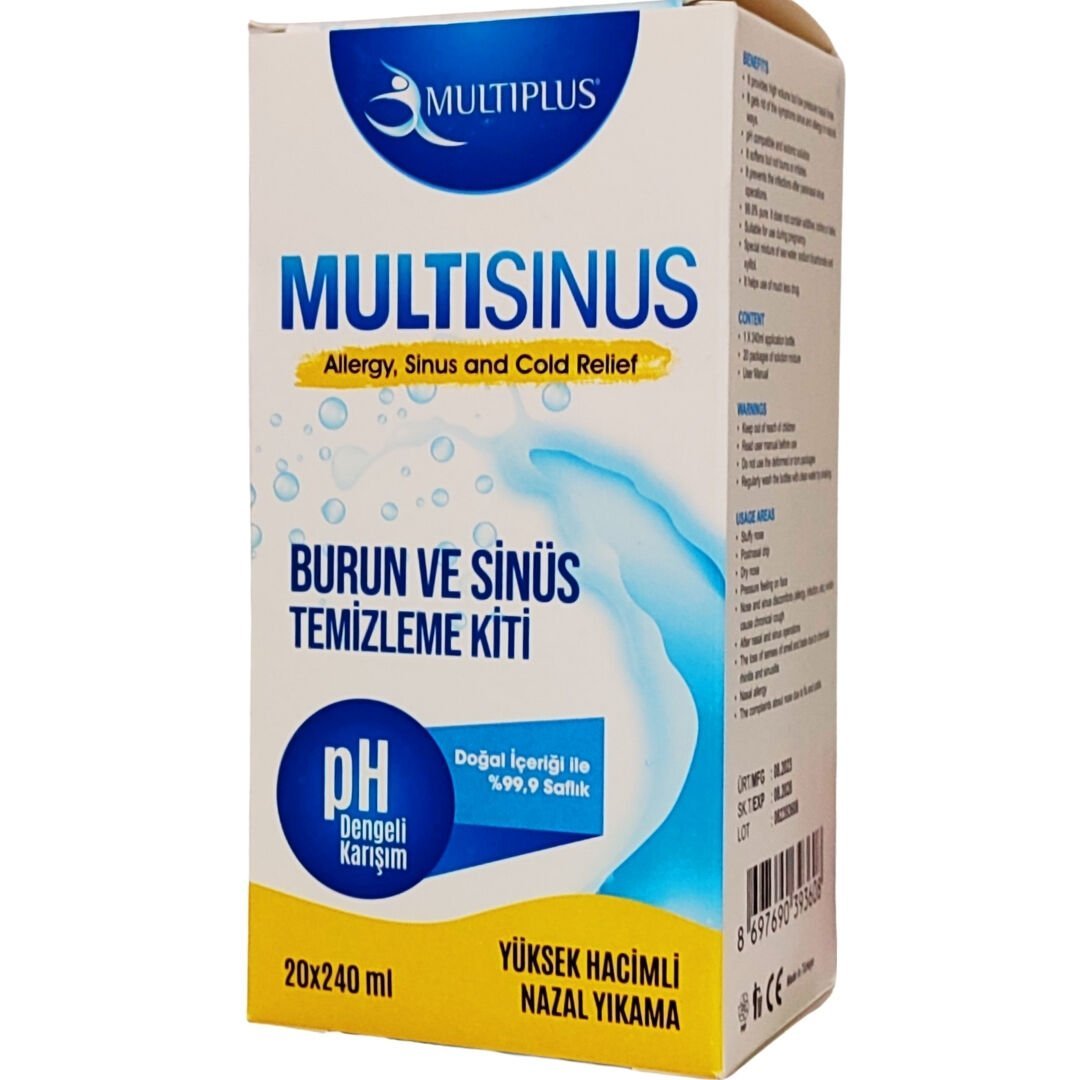Multiplus Burun ve Sinüs Temizleme Kiti 20'li 240 ml