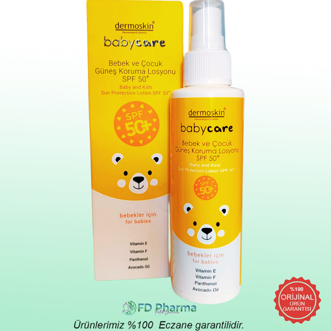 Dermoskin Babycare Bebek ve Çocuk Güneş Koruma Losyonu Spf50+ 100 ml