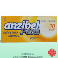 Anzibel Pastil Bal ve Limon 20 adet