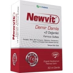 Newvit Demir Sülfat Damla 50 ml Takviye Edici Gıda