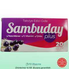 Sambuday Plus 200/50/3 mg 20 Çiğneme Tablet