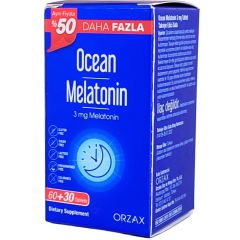 Orzax Ocean Melatonin Takviye Edici Gıda 60+30 Tablet