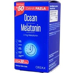 Orzax Ocean Melatonin Takviye Edici Gıda 60+30 Tablet