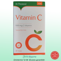 Dr.Thomson Vitamin C İçeren Takviye Edici Gıda 1000 mg 30 Tablet