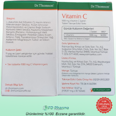 Dr.Thomson Vitamin C İçeren Takviye Edici Gıda 1000 mg 30 Tablet