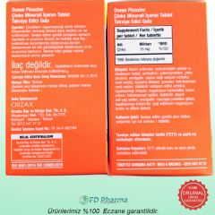 Orzax Ocean Picozinc Takviye Edici Gıda 30 + 15 Tablet