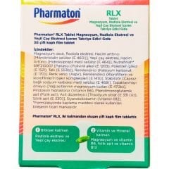 Pharmaton RLX Takviye Edici Gıda 30 Çift Kaplı Film Tablet