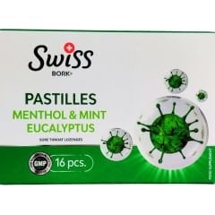 Swiss Bork Mentol Nane Okaliptus Pastil 16'lı