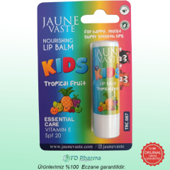 Jaune Vaste Lip Balm Kids Tropikal Meyveli Dudak Kremi
