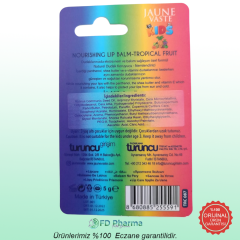 Jaune Vaste Lip Balm Kids Tropikal Meyveli Dudak Kremi