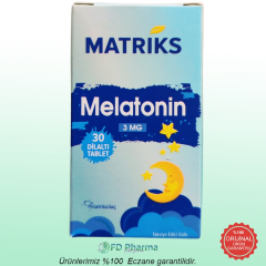 Matriks Melatonin 3 mg 30 Dil Altı Tableti