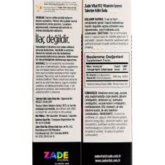 Zade Vital Vitamin B12 30 Yumuşak Kapsül