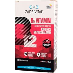 Zade Vital Vitamin B12 30 Yumuşak Kapsül
