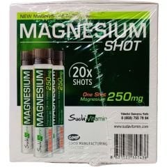Suda Vitamin Magnesium Shot Portakal Aromalı 20'li 25 ml