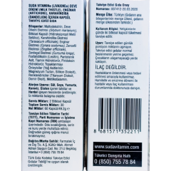 Suda Vitamin Milk Thistle Extract Livaxine 60 Kapsül