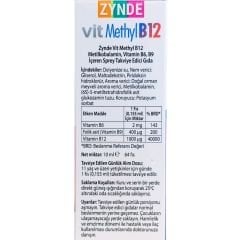 Zynde Vit Methyl B12 10 ml