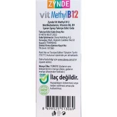 Zynde Vit Methyl B12 10 ml