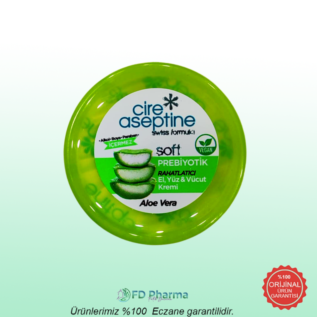 Cire Aseptine Soft Prebiyotik Aloe Vera El Yüz ve Vücut Kremi 30 ml