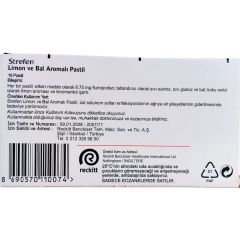 Strefen Intensive Limon ve Bal Aromalı Pastil 16 Adet