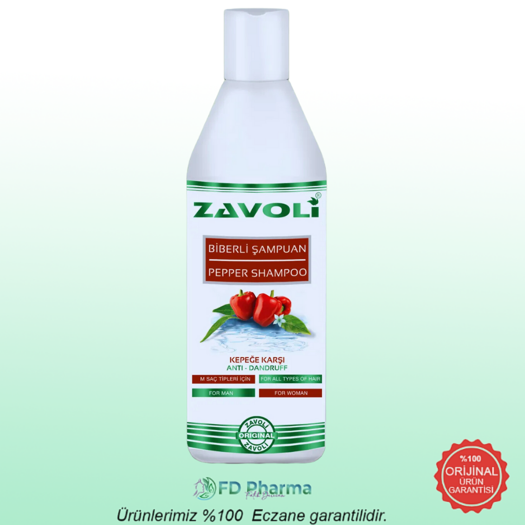 Zavoli Kepeğe Karşı Bitkisel Şampuan Biber Özlü Şampuan 250ml