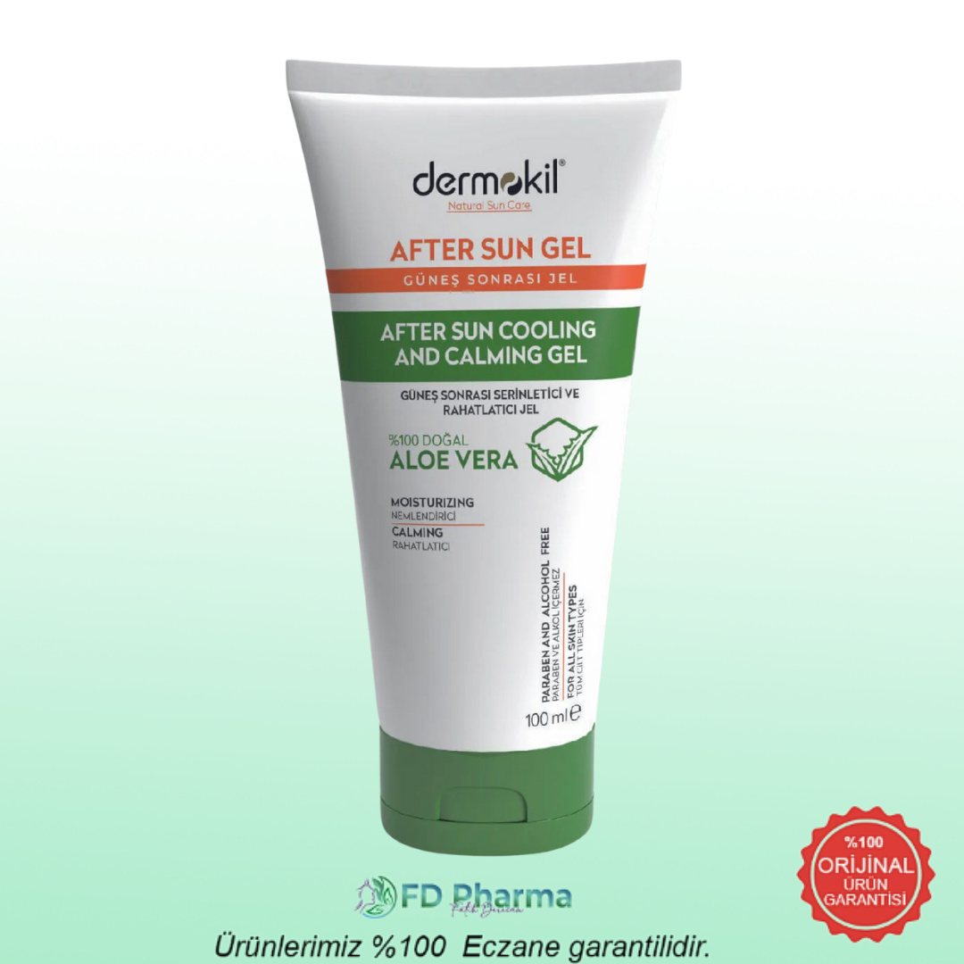 Dermokil After Sun Gel Güneş Sonrası Serinletici Ve Rahatlatıcı Jel 100 ml