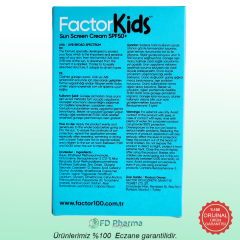 FACTOR100 Factor Kids Güneş Kremi Spf50+ 100 ml