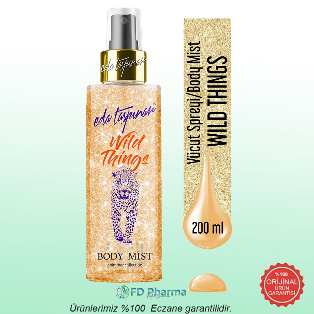 Eda Taşpınar Wild Things Simli Body Mist Vücut Spreyi 200ml