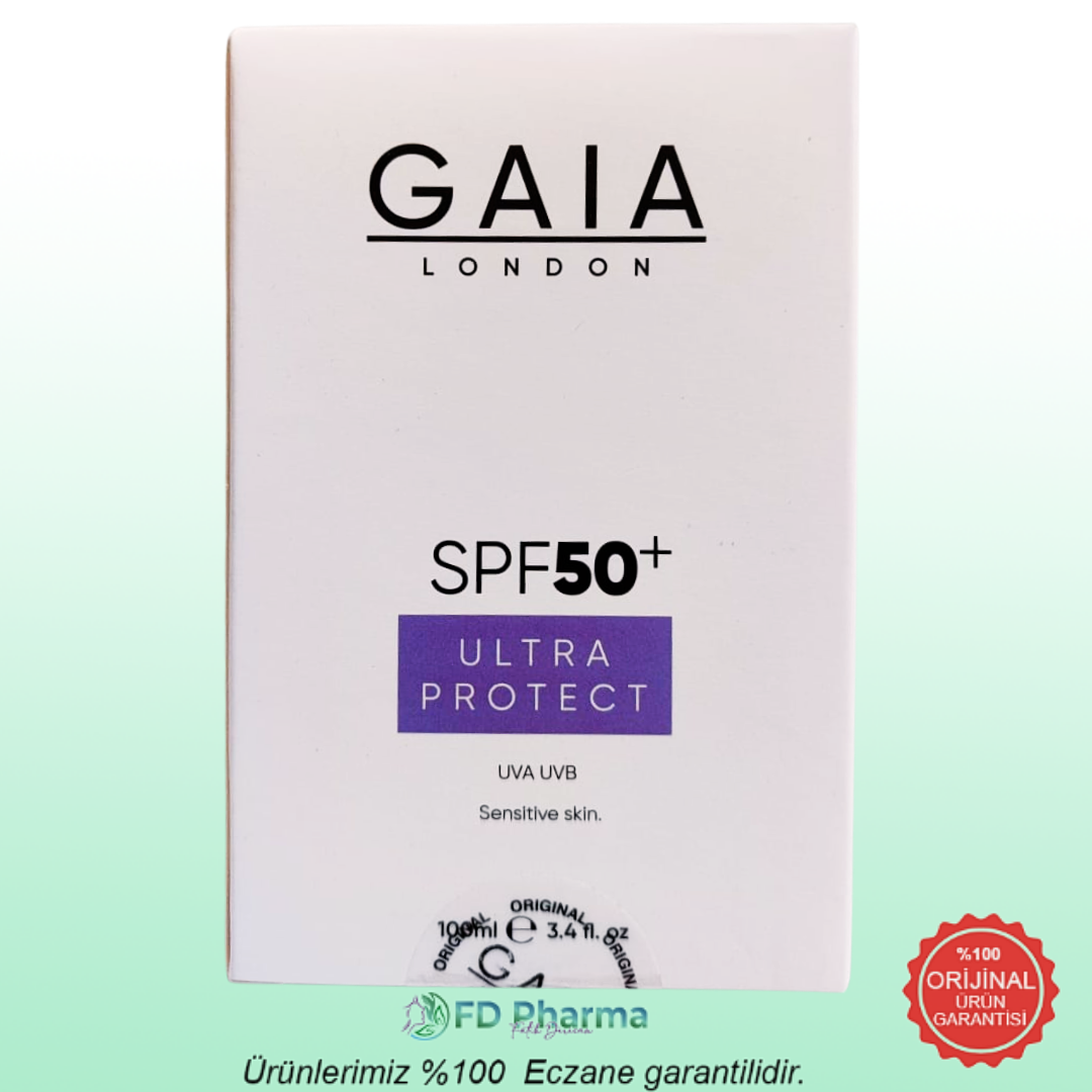 Gaia London Güneş Kremi Vücut İçin Yüksek Korumalı ve Parlama Karşıtı UVA/UVB SPF50 100 ml