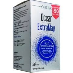 Orzax Ocean ExtraMag Üçlü Magnezyum Kombinasyonu 90 tablet Avantajlı Paket
