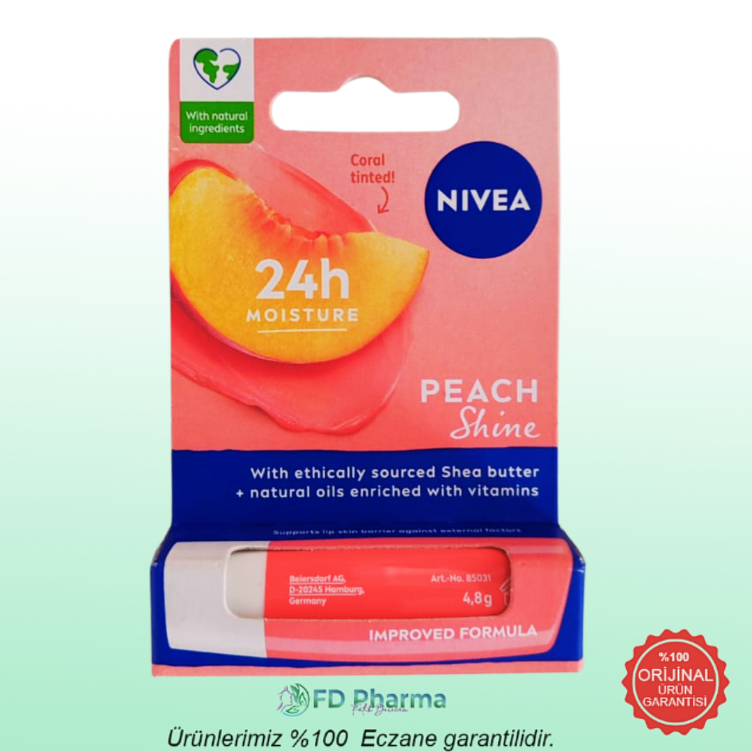 Nivea Lip Fruity Shine Şeftali 4,8 gr