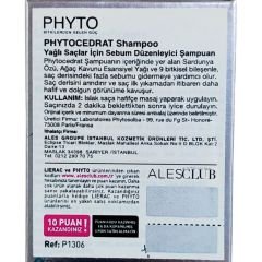 Phyto Phytocedrat Shampoo Yağlı Saçlar 250 ml
